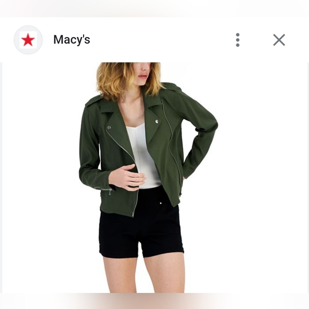 Women's Twill Moto Jacket